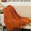 Nordic Knitted Throw Blanket For Spring Summer