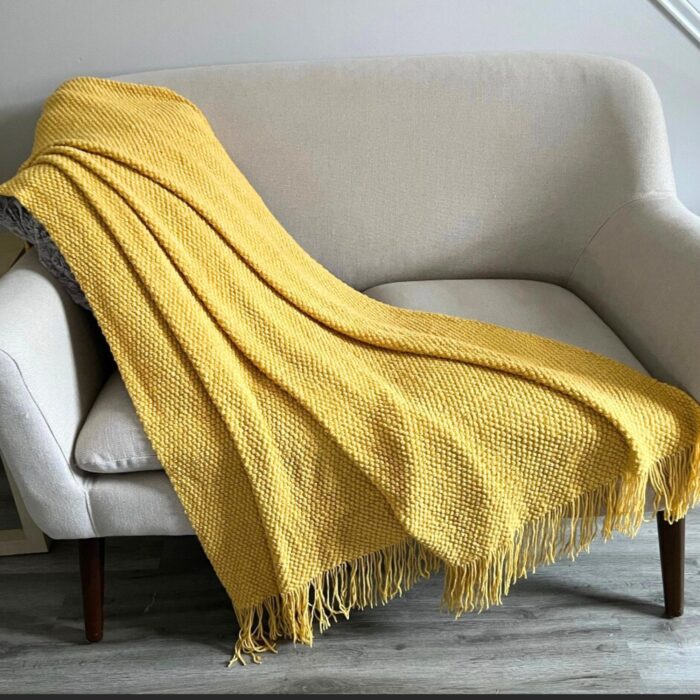 Nordic Knitted Throw Blanket (Spring Summer)