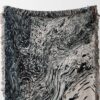 Abstract Marble Blanket: Woven Cotton Throw