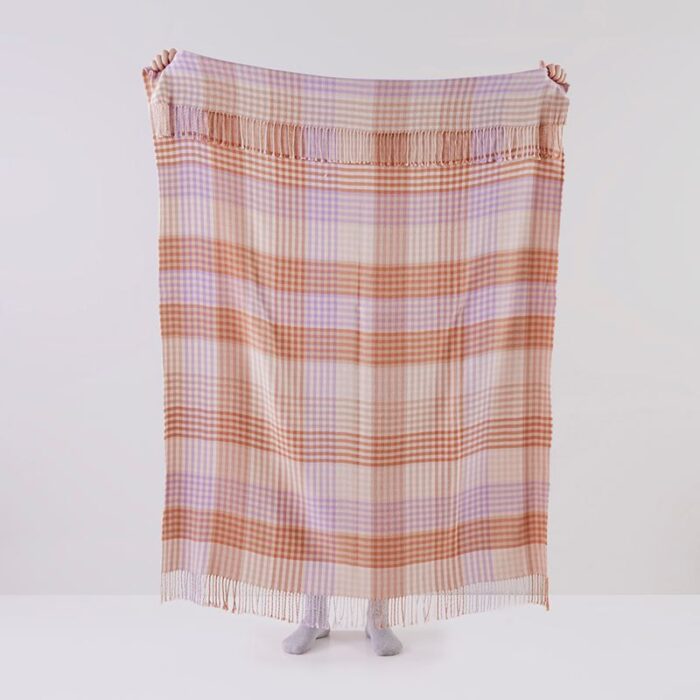 Alexia Natural Check Throw