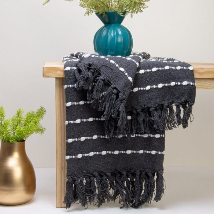 Hand Woven Printed Soft Cotton Throw