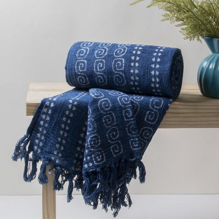 Block Printed Cotton Throw