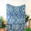 Blue Diamond Dust Throw Blanket - Diamond Shapes Pattern Blanket - Colorful Throw Blanket - Geometric Throw Blanket - Geometric Home Decor