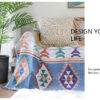 Bohemia Kilim Geometric Knitted Throw Blanket For Beds Sofa