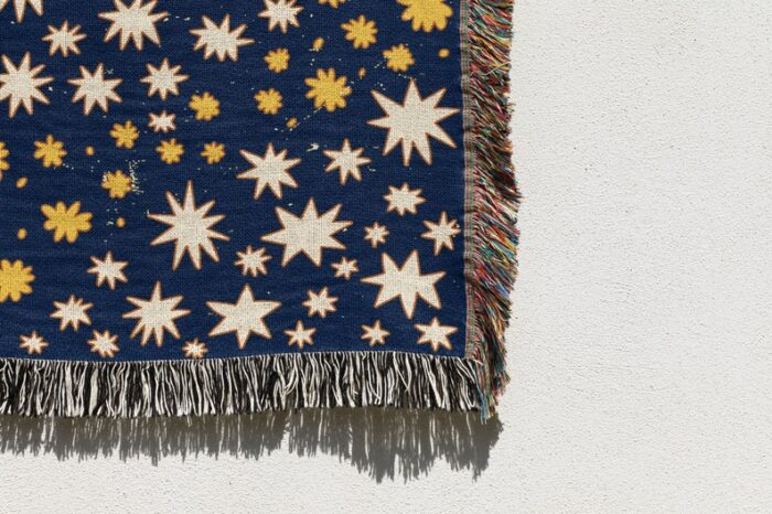 Boho Blanket Throw: Stars Blanket