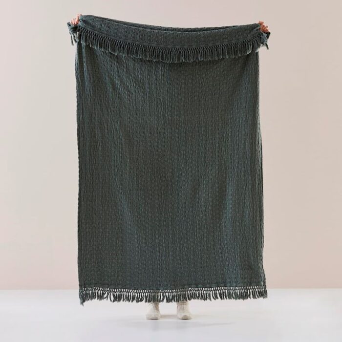 Byron Smokey Green Throw