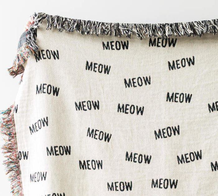 Cat Throw Blanket: Whimsical Maximalist Decor