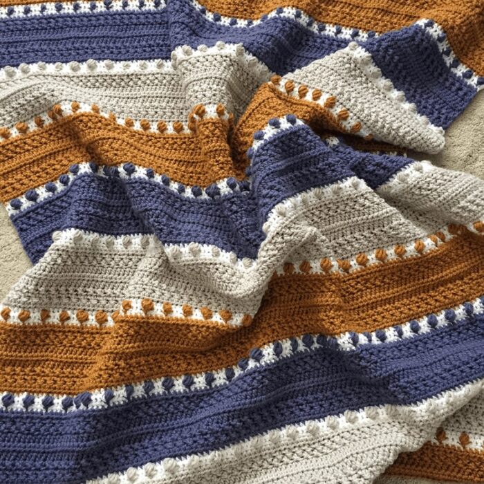 Crochet Blanket Pattern - For The Love Of Texture Afghan 10 Blanket Sizes Crochet Heirloom Textured Blanket Color Blocks