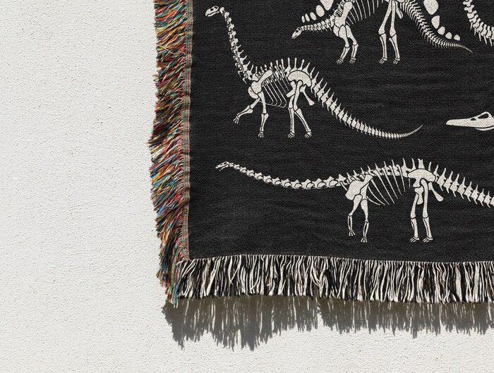 Dinosaur Blanket: Skeleton Blanket