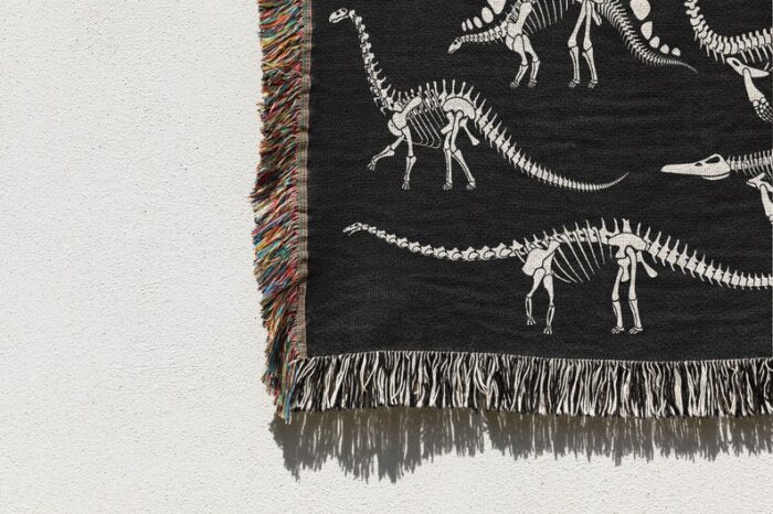 Dinosaur Blanket: Skeleton Blanket