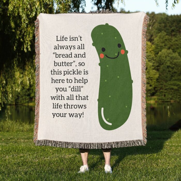 Emotional Support Pickle Blanket