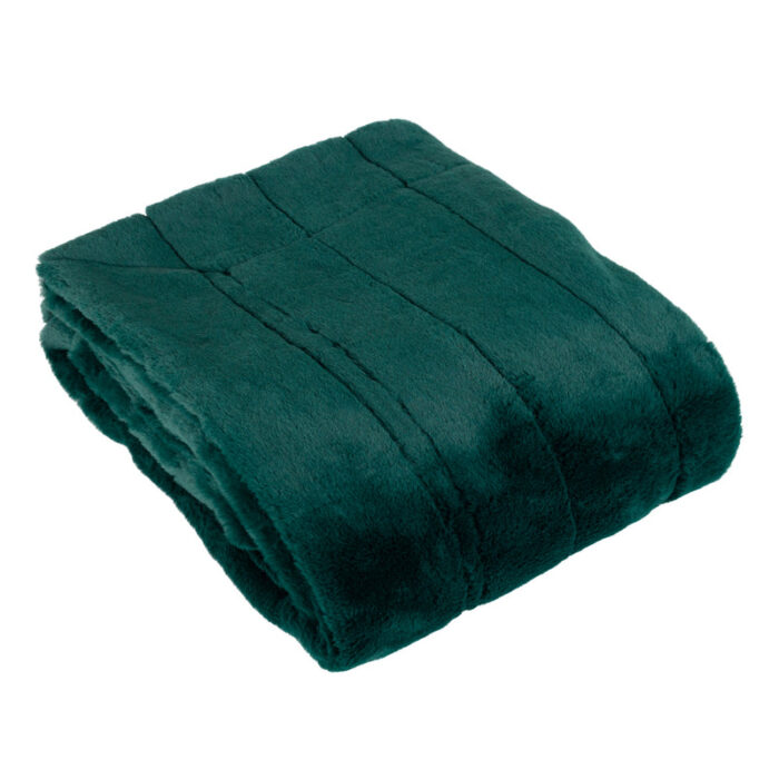 Empress Faux Fur Throw Emerald