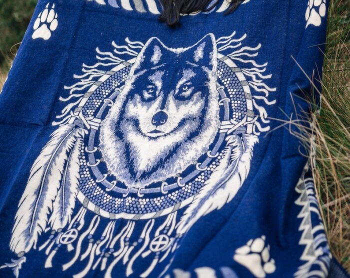 Handmade Wolf Blanket