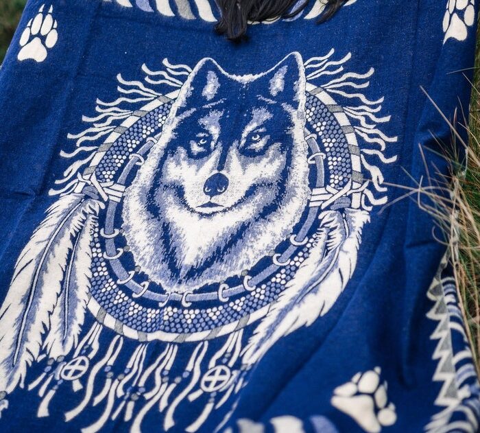 Handmade Wolf Blanket