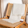 Hazie Woven Fringed Throw Natural