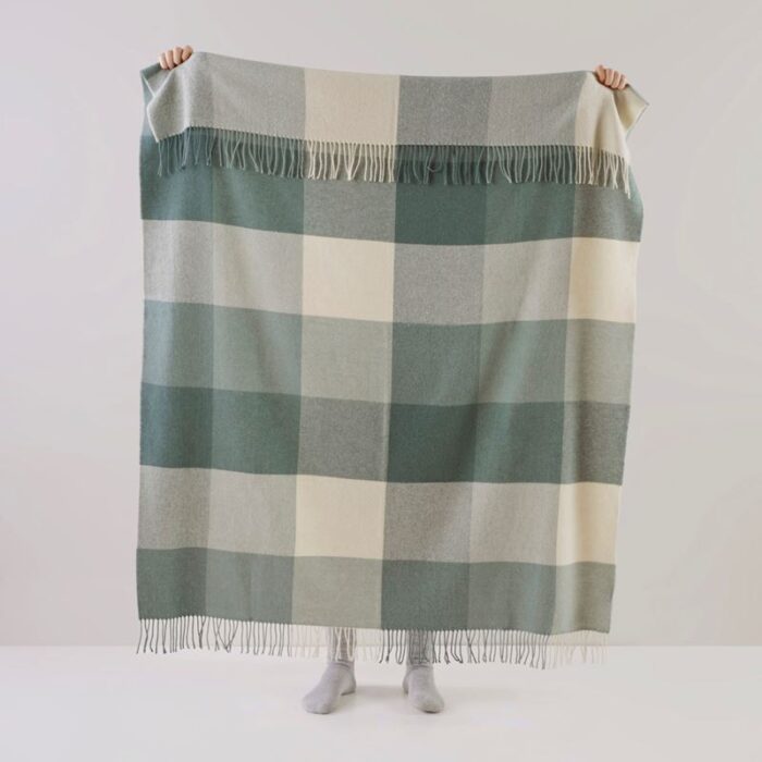 Holland Green Wool Throw