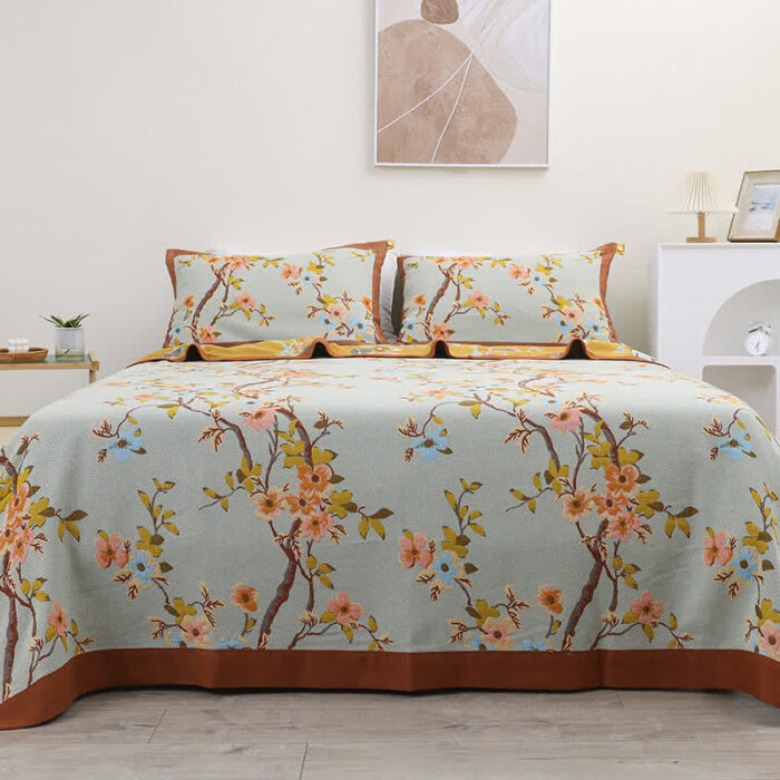 Jacquard Pure Cotton Floral Lightweight Quilt