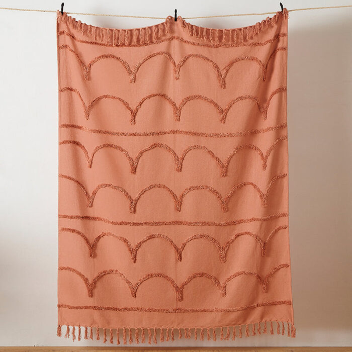 Jakarta Tufted Throw Blush