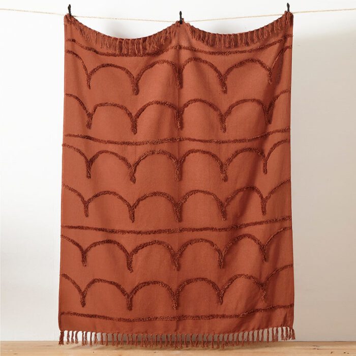 Jakarta Tufted Throw Pecan