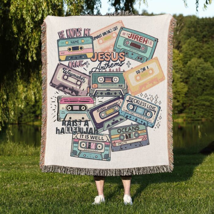 Jesus Anthems Woven Blanket