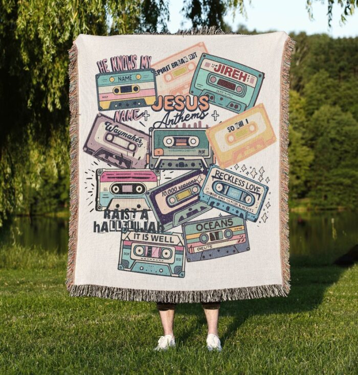 Jesus Anthems Woven Blanket