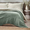 Lark Muslin Cotton Oversized Throw Eucalyptus