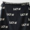 Lazy Af Woven Throw Blanket: Funny Novelty Blanket For Dorm Decor