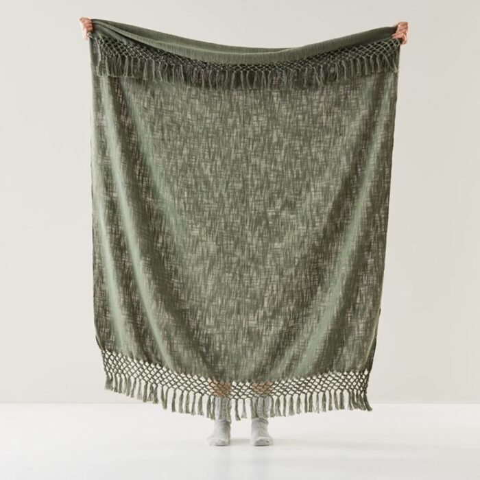 Macrame Forest Knot Throw