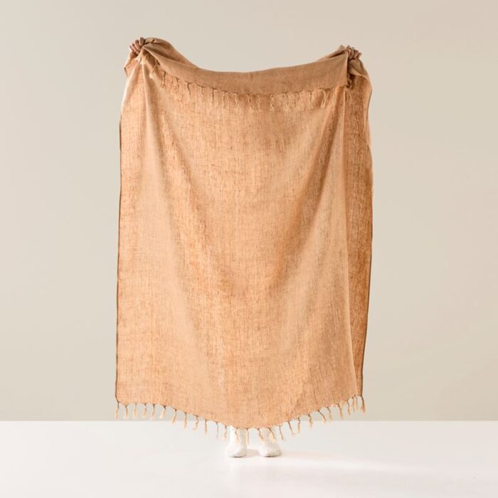 Malmo Sandstone Linen Throw