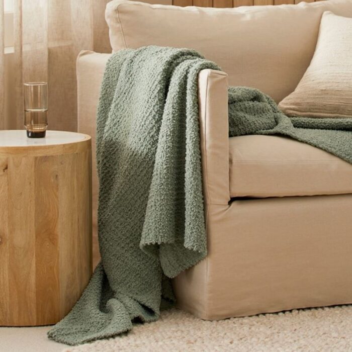 Manhattan Lily Pad Boucle Throw