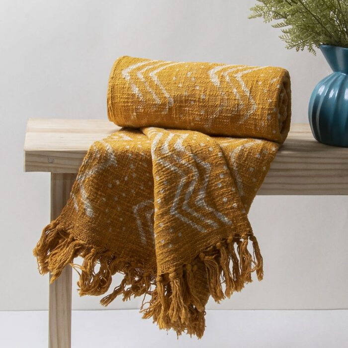 Hand Block Printed Throw