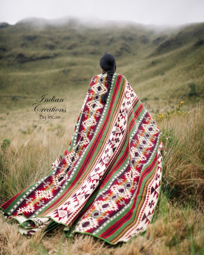 Native American Geometric (Kwanzan In Fall) Blanket