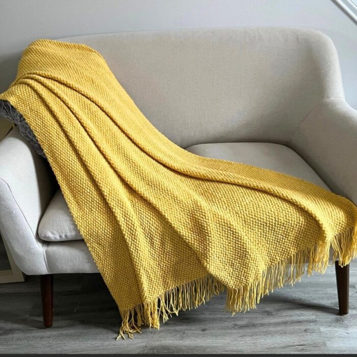 Nordic Knitted Throw Blanket