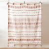 Pangea Tasselled Throw Terracotta