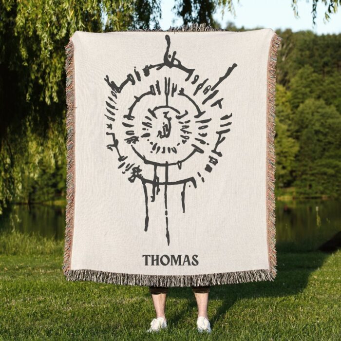 Personalized Adventure Awaits Woven Blanket