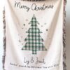 Personalized Christmas Blanket: Custom Names Gift