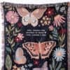 Personalized Gift Blanket: Butterfly Woven Throw