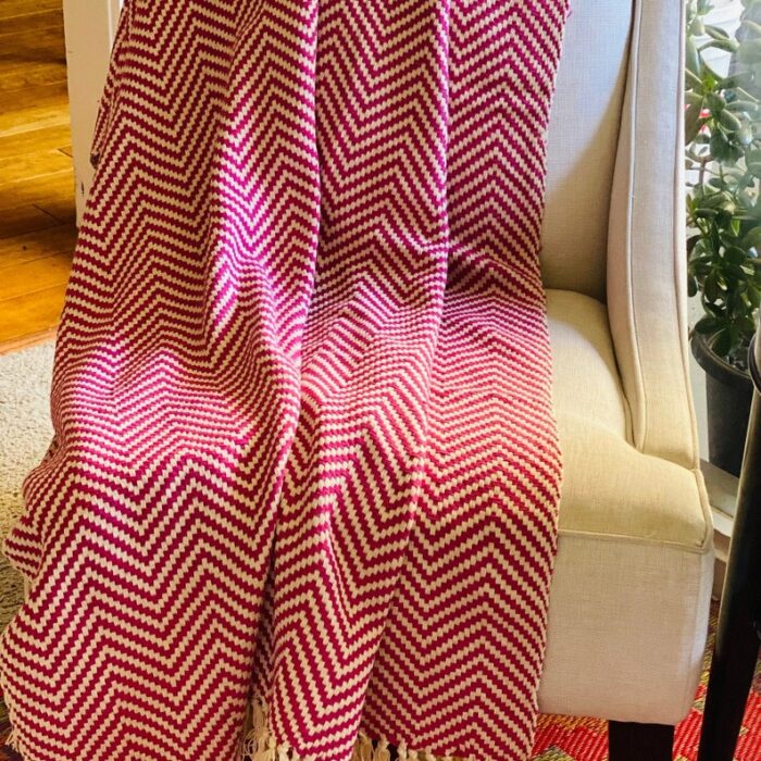 Cotton Pink Throw