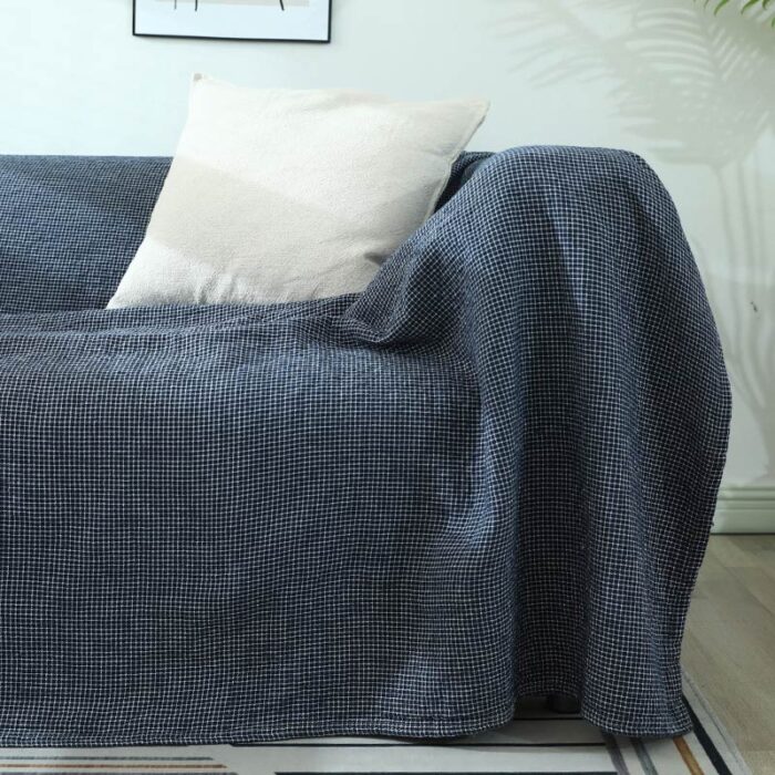 Plaid Sofa Blanket Gauze Sofa Cover