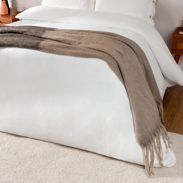 Rawton Ombre Throw Flint/Black