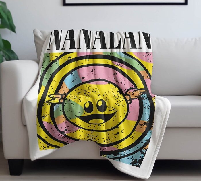 Retro Nanalan Plush Blanket