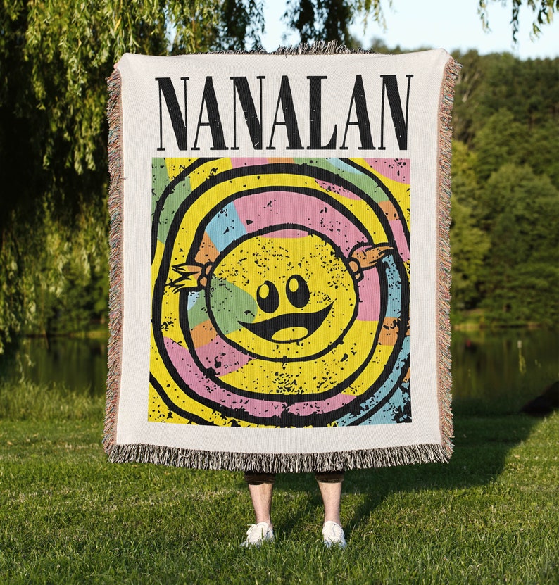 Retro Nanalan Woven Blanket