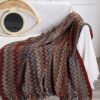 Retro Style Knitted Bohemian Throw Blanket