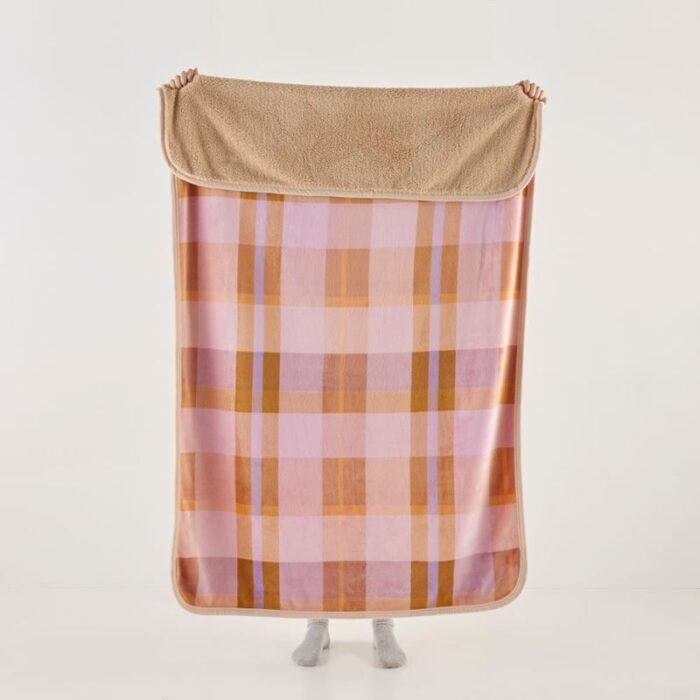 Sherpa Melrose Check Throw