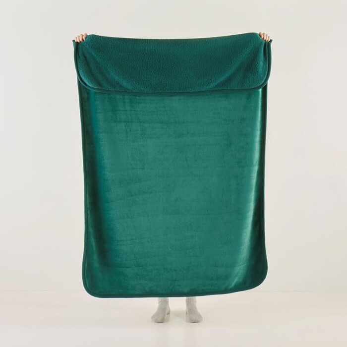 Sherpa Teal Throw