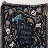 Skeleton Blanket: Magic Bones Woven Throw