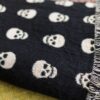 Skull Throw Blanket: Goth Black Home Decor