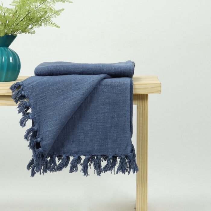 Hand Block Printed Cotton Throw