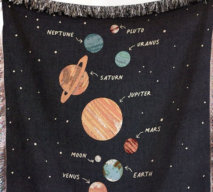 Space Throw Blanket: Kids Room Decor