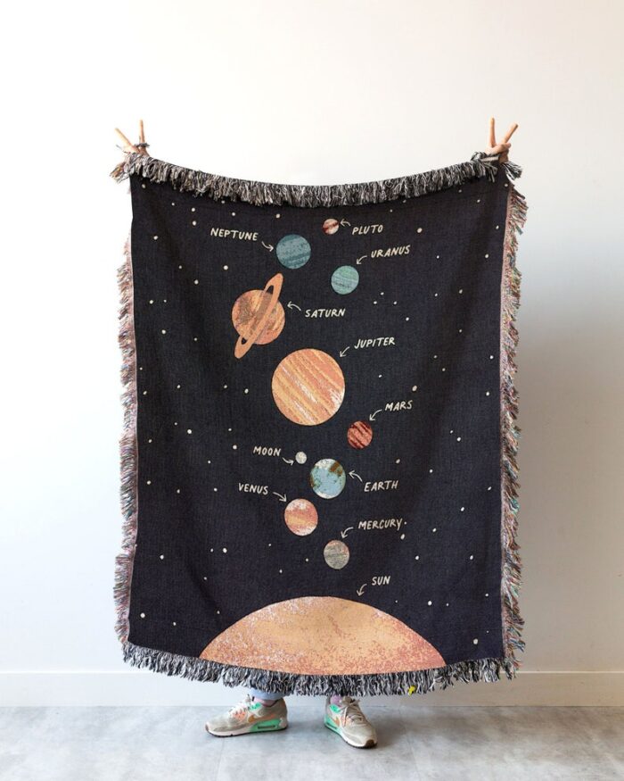 Space Throw Blanket: Kids Room Decor